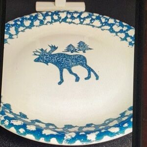 🌲 MOOSE Dinner Plate FOLK CRAFT  TIENSHAN  VNPLC ❄️  1 of 2